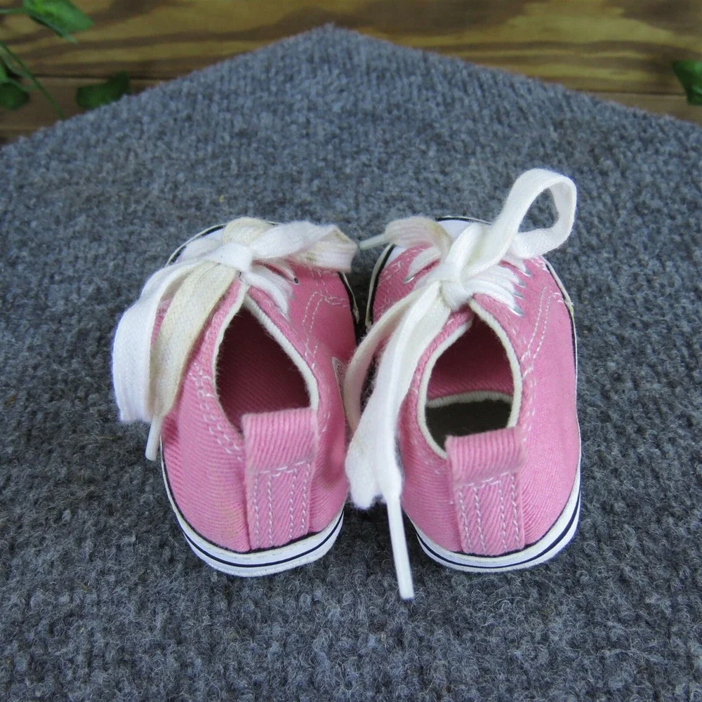 Converse Girls Sneaker All Star Sz T 1 Medium Pink Fabric‎ Lace Up